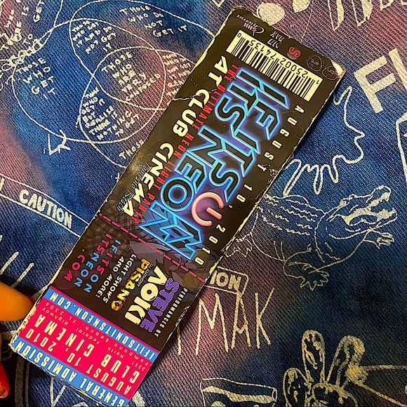 1/1 Fig & Viper x Up All Night x Dim Mak Jean Tote (+ signed Steve Aoki ticket) - Picture 5 of 13